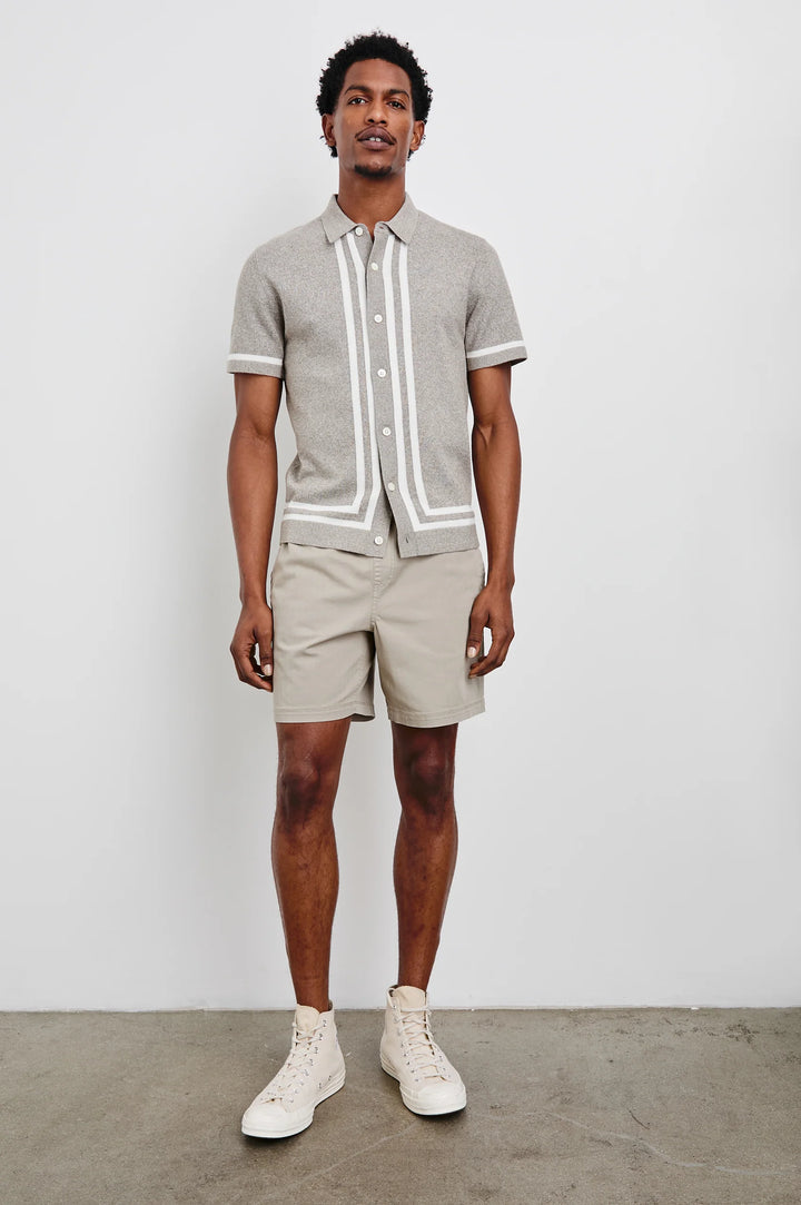 Leo Shirt in Oat Grey Melange