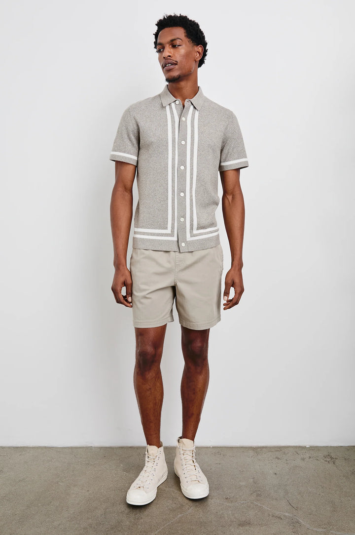 Leo Shirt in Oat Grey Melange