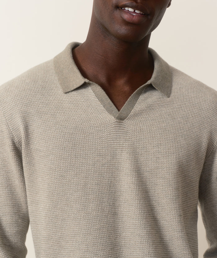 Liam Long Sleeve Sweater Polo