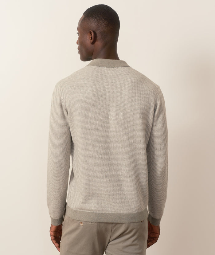 Liam Long Sleeve Sweater Polo