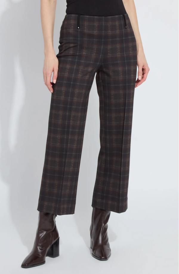 Livia Plaid Crop Pant in Dublin Plaid Madison's Niche 