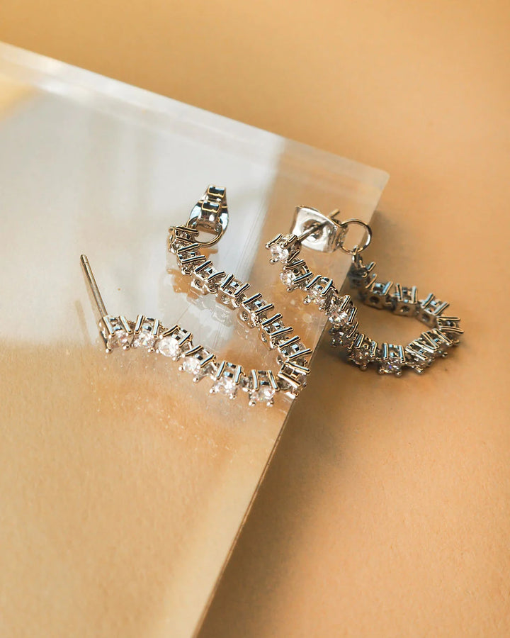 Ballier Chain Studs in Silver - Madison's Niche 