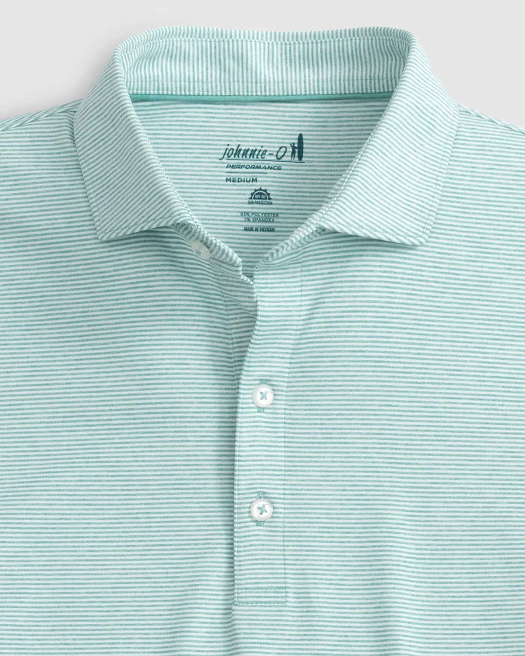 Lyndonn Stripe Polo in Green Grass