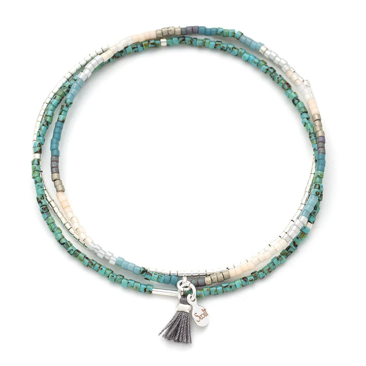 Trio Bracelet in Turquoise & Silver - Madison's Niche 