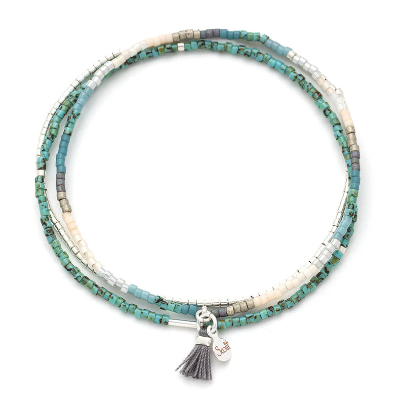 Trio Bracelet in Turquoise & Silver - Madison's Niche 