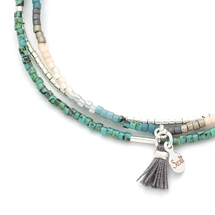 Trio Bracelet in Turquoise & Silver