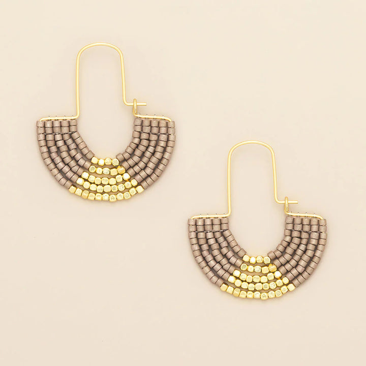 U Hoop Earring- Pewter