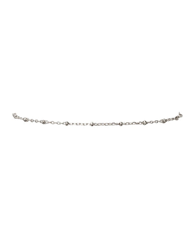 Mondays at Teddy's Anklet in Silver - Madison's Niche 
