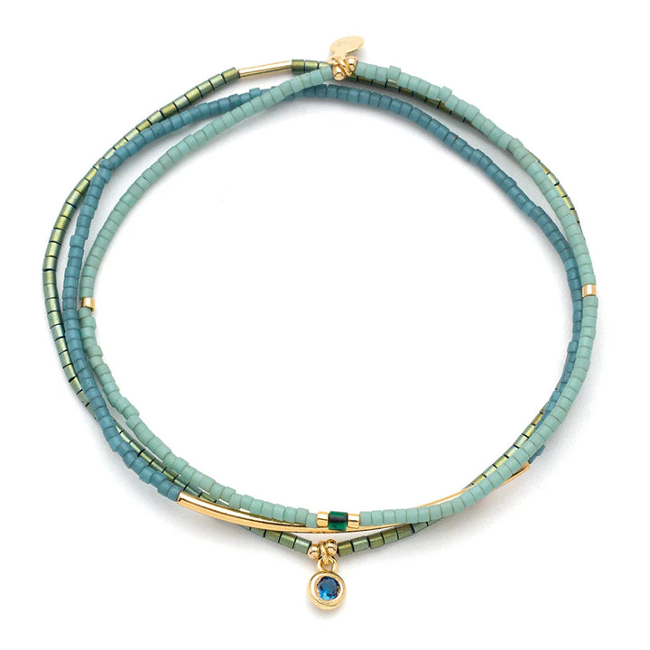 Bracelet Trio- Turquoise/Gold