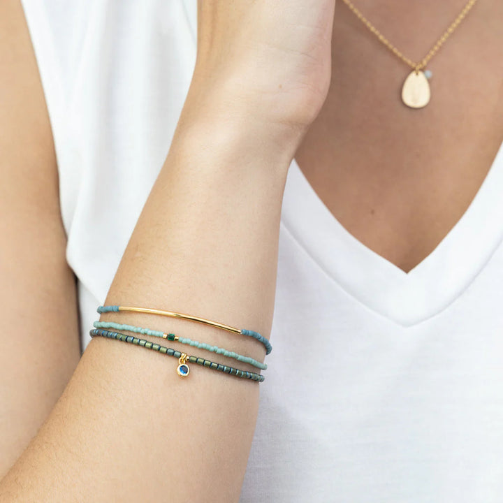 Bracelet Trio- Turquoise/Gold