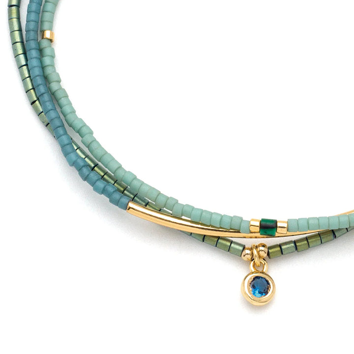 Bracelet Trio- Turquoise/Gold