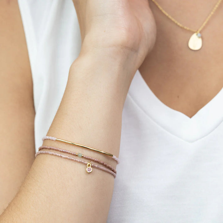 Bracelet Trio- Blush/Gold