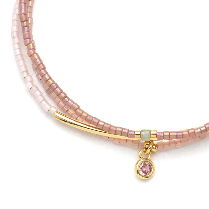Bracelet Trio- Blush/Gold