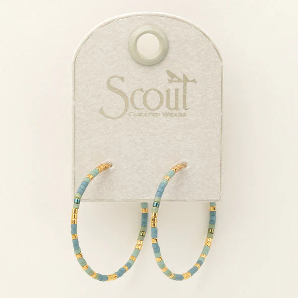 Small Hoops in Turquoise - Madison's Niche 