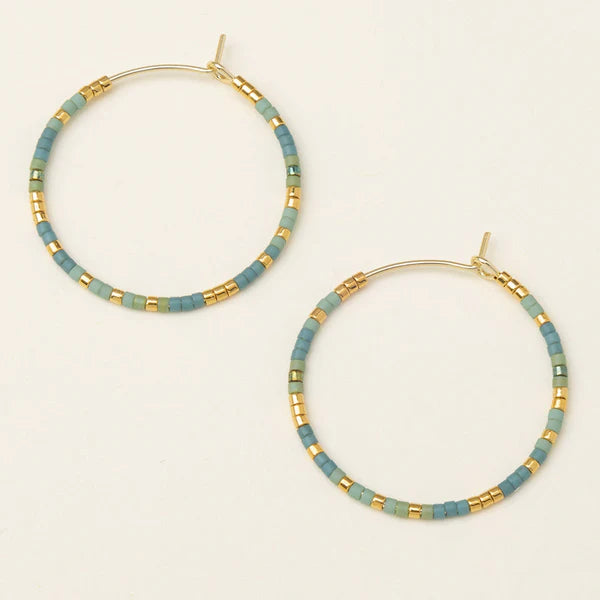 Small Hoops in Turquoise