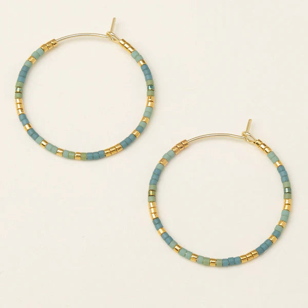 Small Hoops in Turquoise - Madison's Niche 