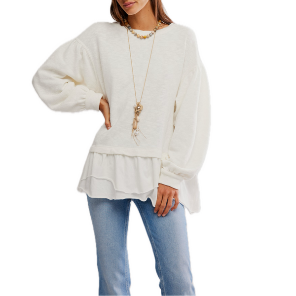 Maddie Long Sleeve in Clean Ivory Madison's Niche 