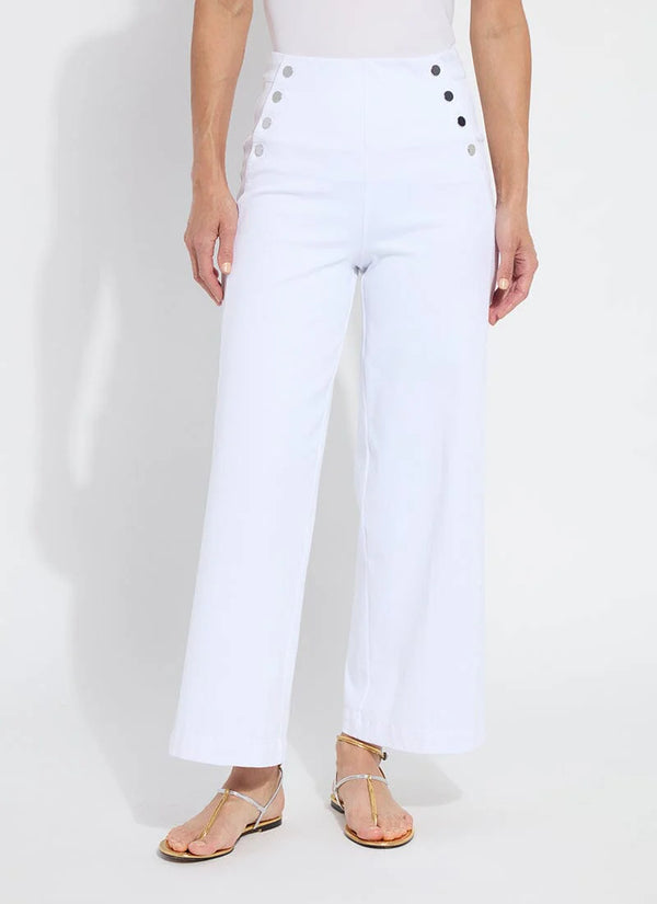 Mallory Sailor Hi Waist Wide Leg Denim Madison's Niche 
