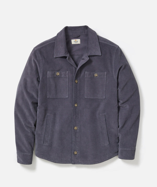 Max Moleskin Overshirt in Mood Indigo Madison's Niche 