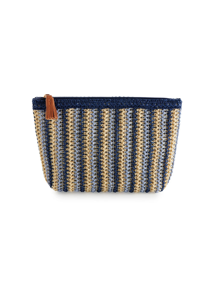 Maya Zip Pouch in Blue