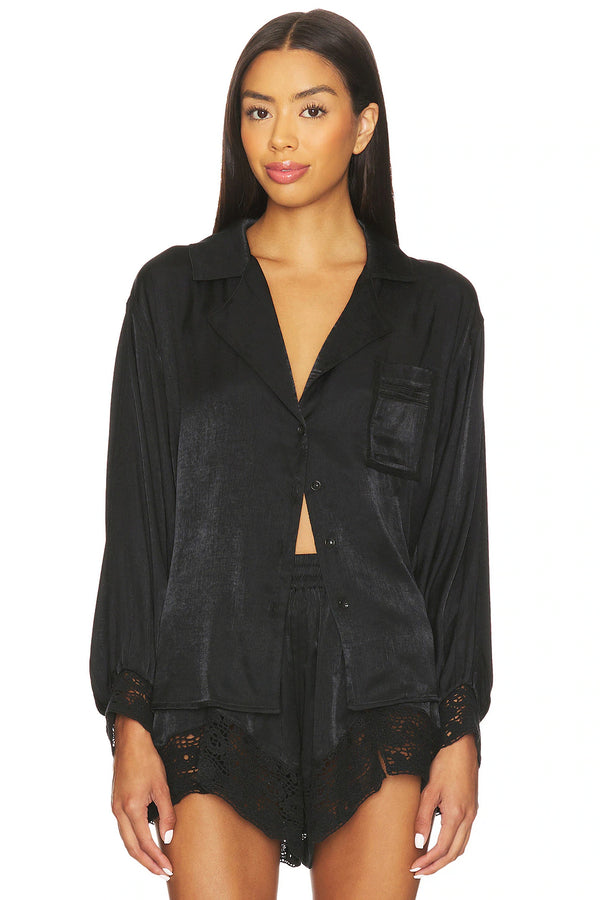 Midnight Muse Sleep Shirt in Black Madison's Niche 