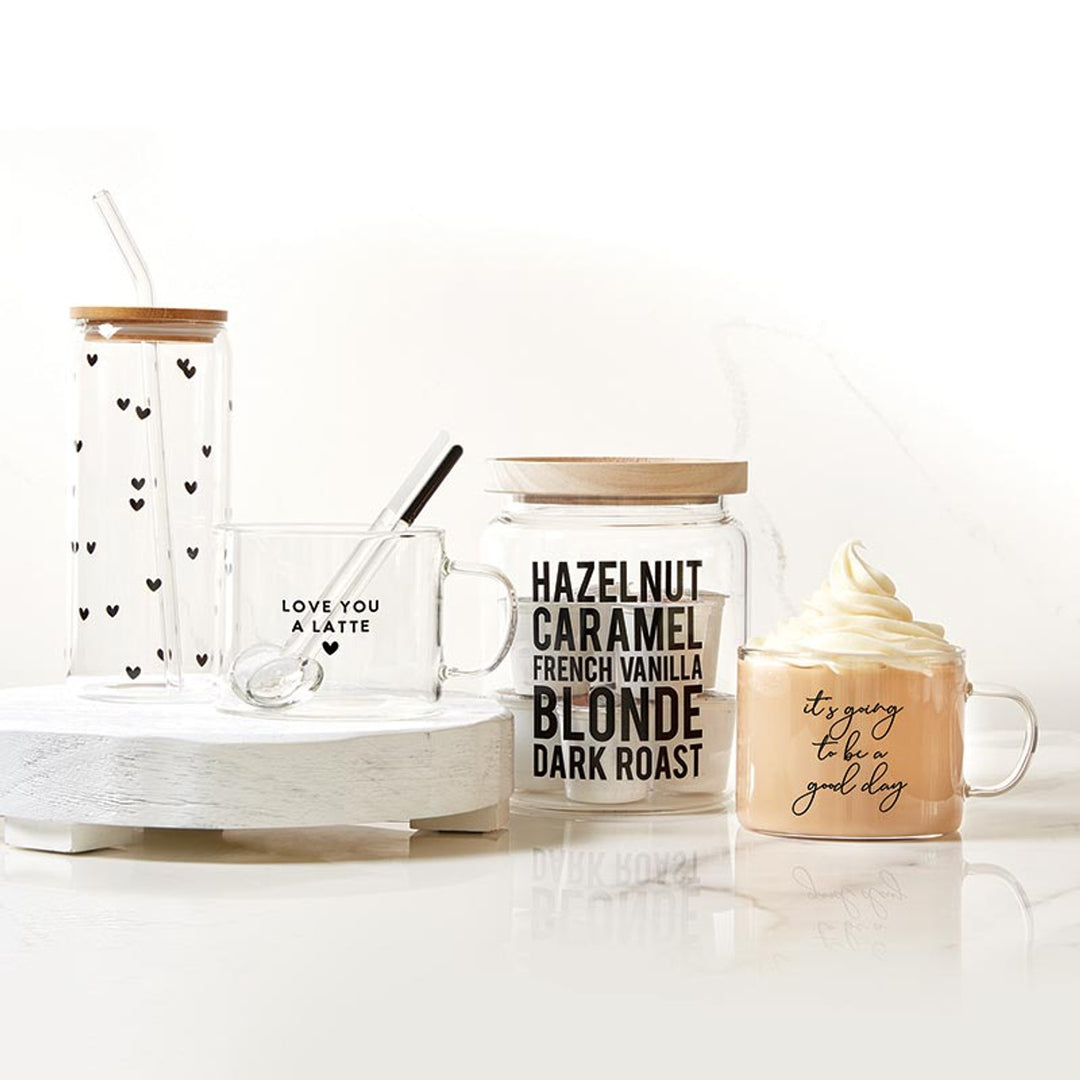 Love You A Latte Glass Mug