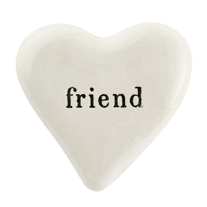 "Friend" Ceramic Heart