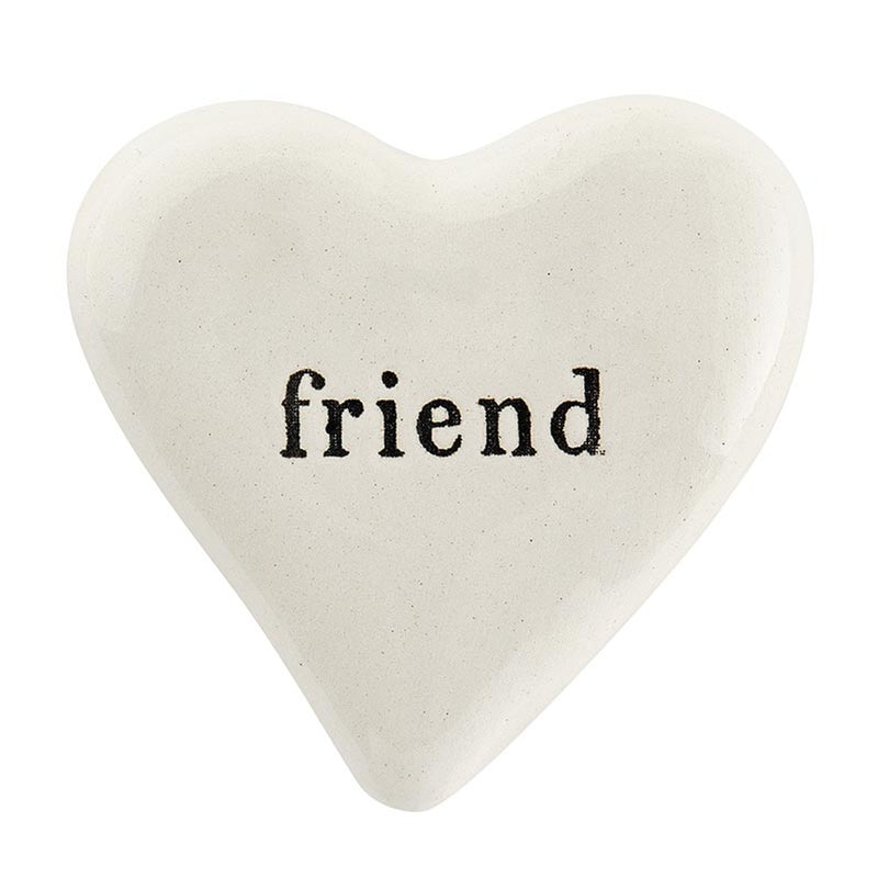 "Friend" Ceramic Heart