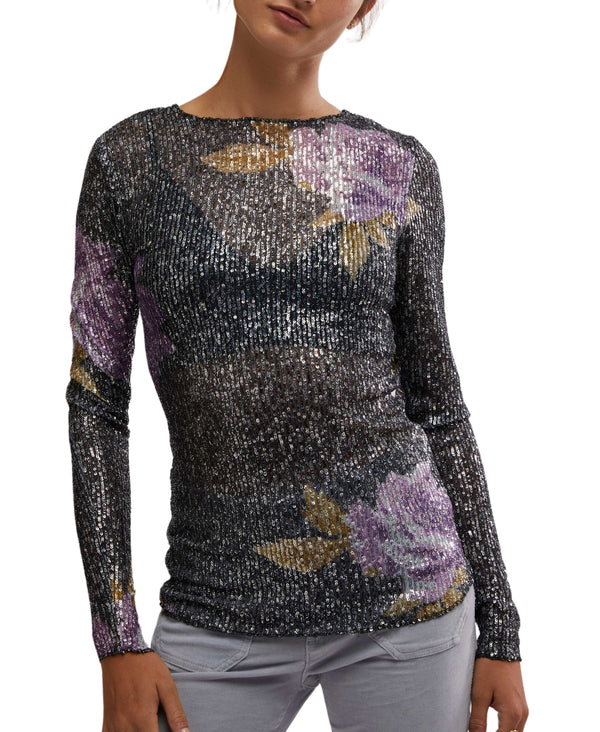 Long Sleeve Printed Gold Rush Top Madison's Niche 