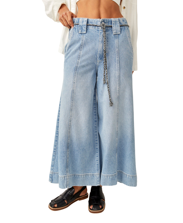 Sheer Luck Cropped Wide Leg