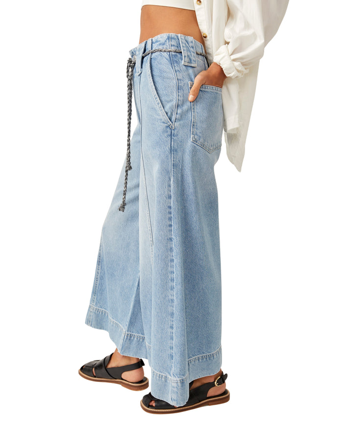Sheer Luck Cropped Wide Leg