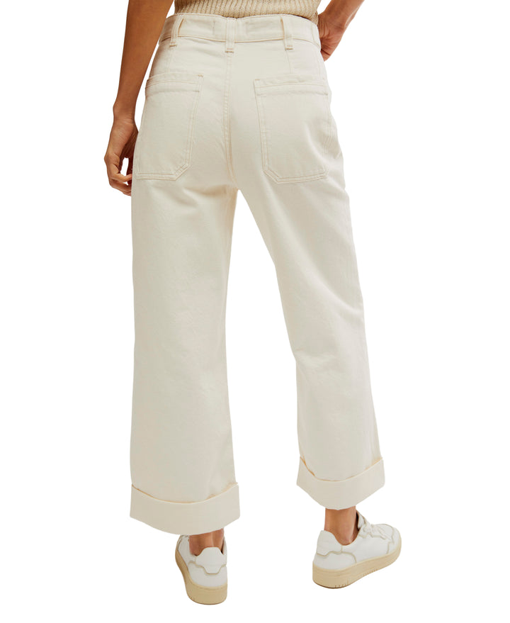 Palmer Cuffed Jean in Neutral - Madison's Niche 