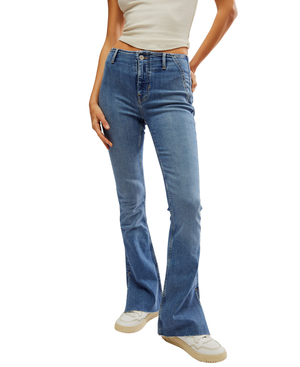 Level Up Slit Bootcut in Sunburst - Madison's Niche 