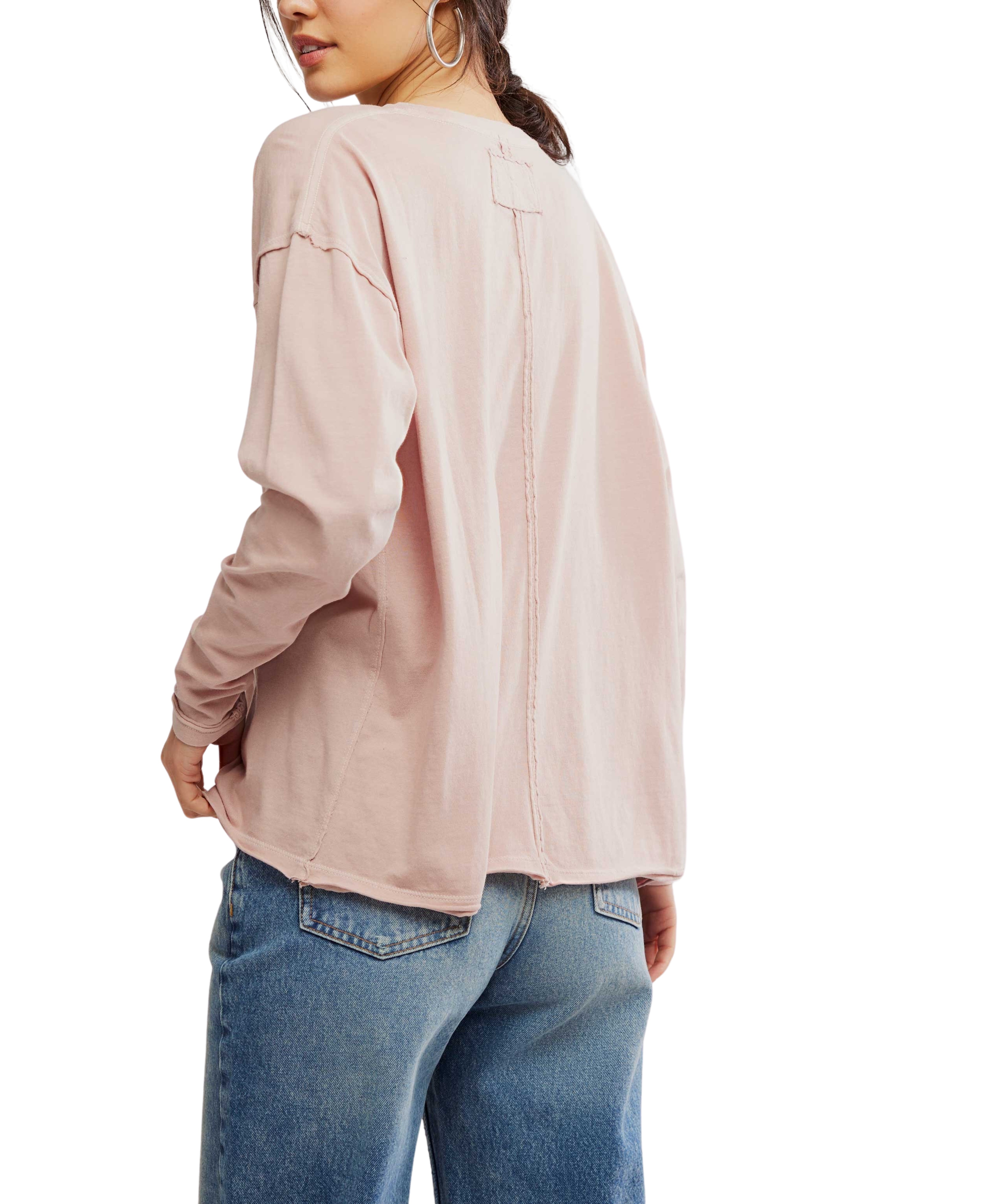 Nina Long-Sleeve Tee in Cashmere | Ma