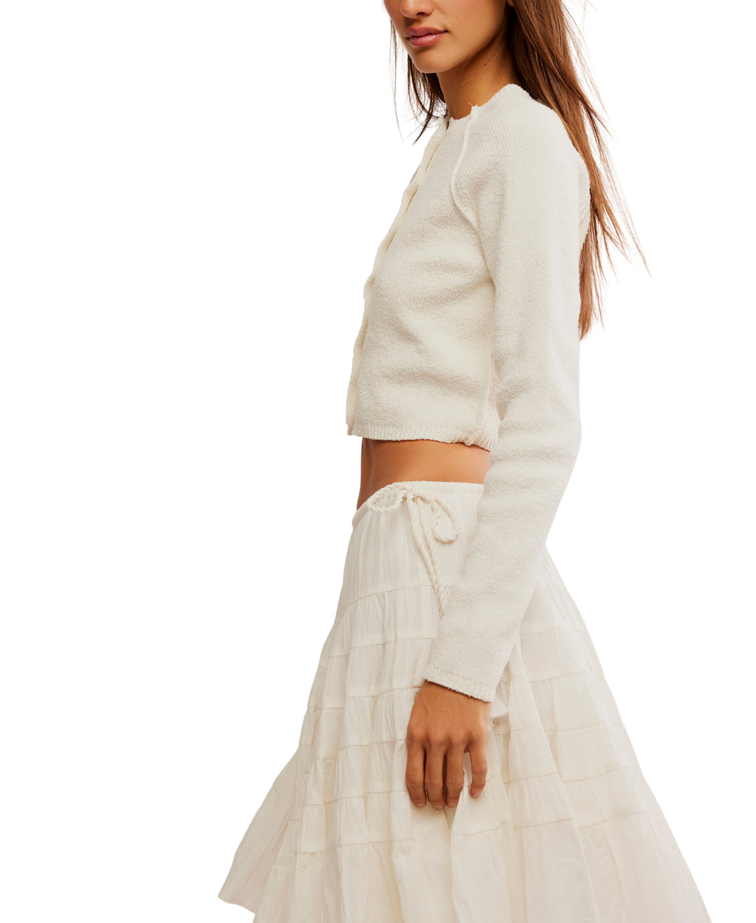Optic White Shrunken Cardi