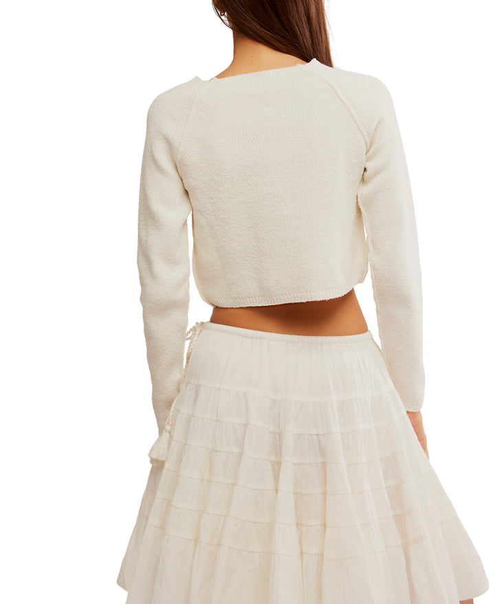 Optic White Shrunken Cardi