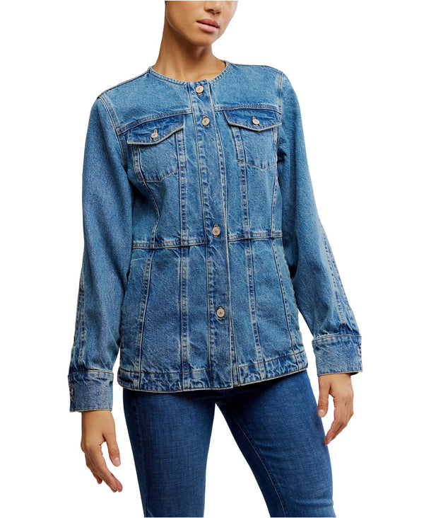 Lula Denim Jacket in River Blue Madison's Niche 