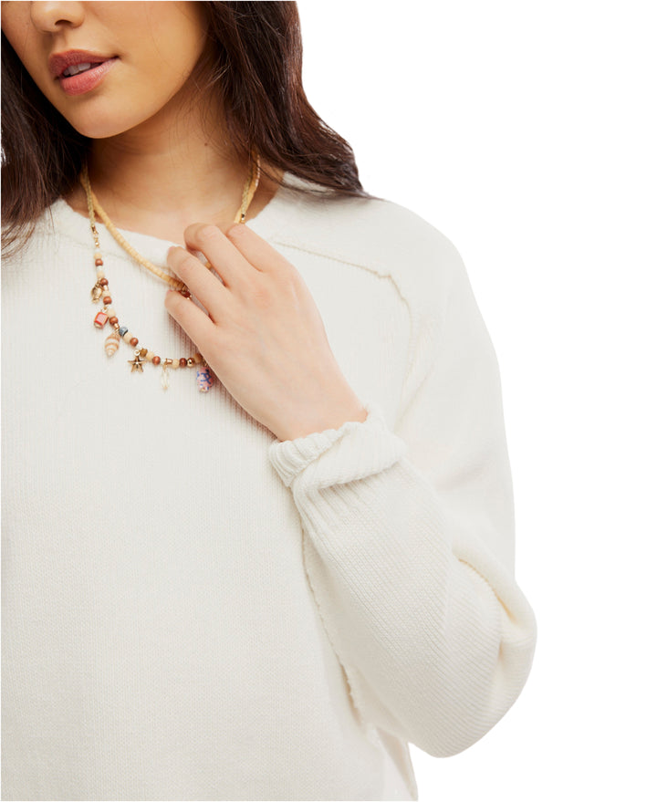 Spring Street Pullover in Optic White