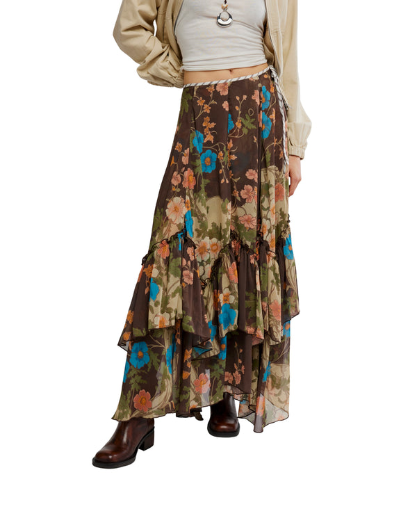 Palermo Villa Chiffon Maxi in Chocolate Madison's Niche 