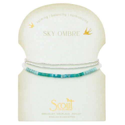 Ombre Stone Wrap in Sky - Madison's Niche 