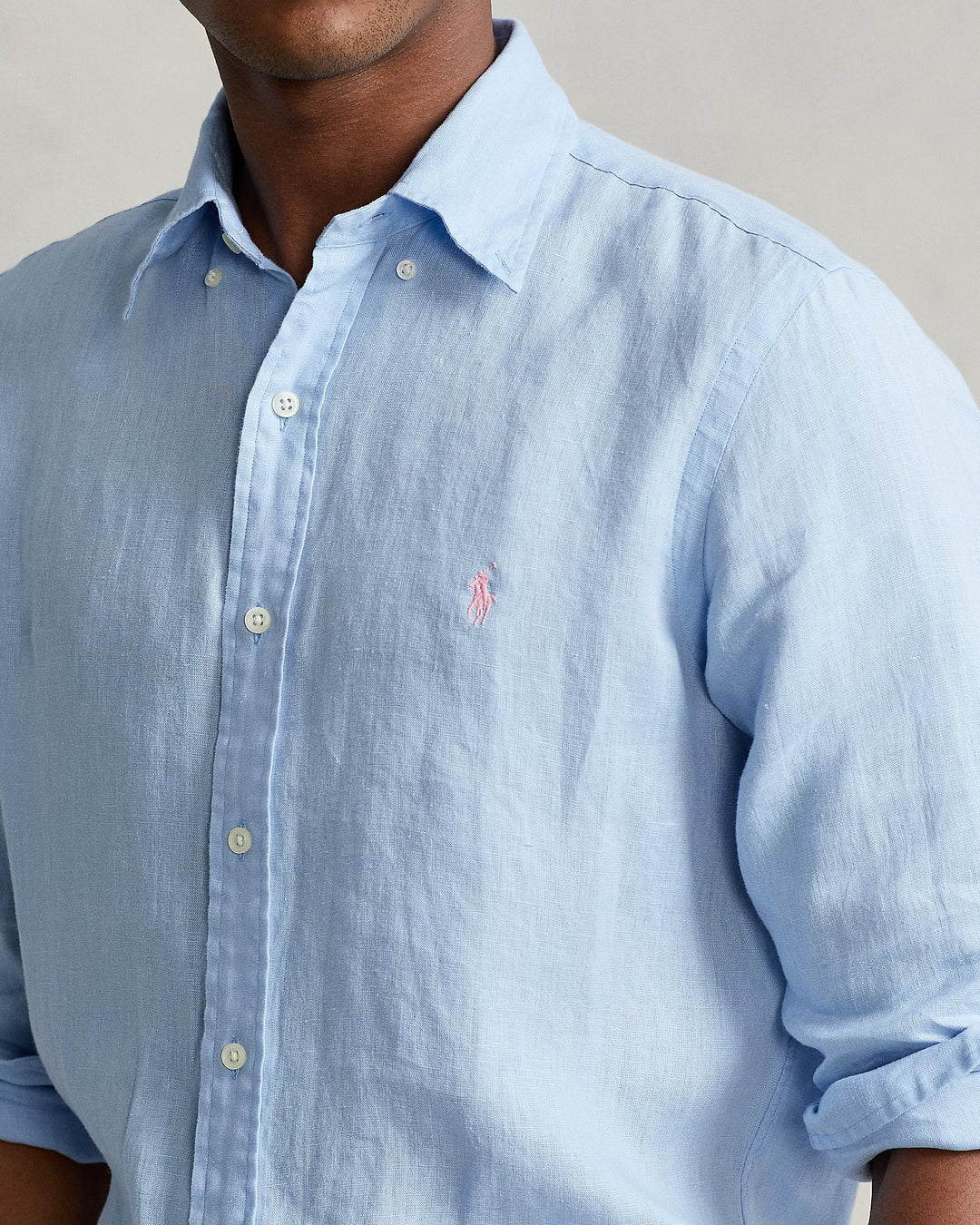 Office Blue Lightweight Linen Shirt