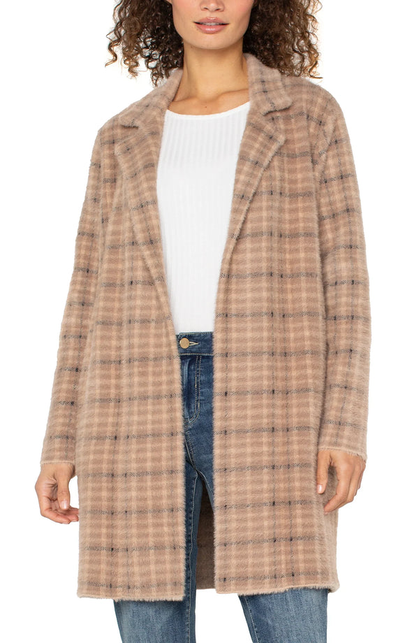 Open Front Coatigan Sweater in Caramel Cream Madison's Niche 