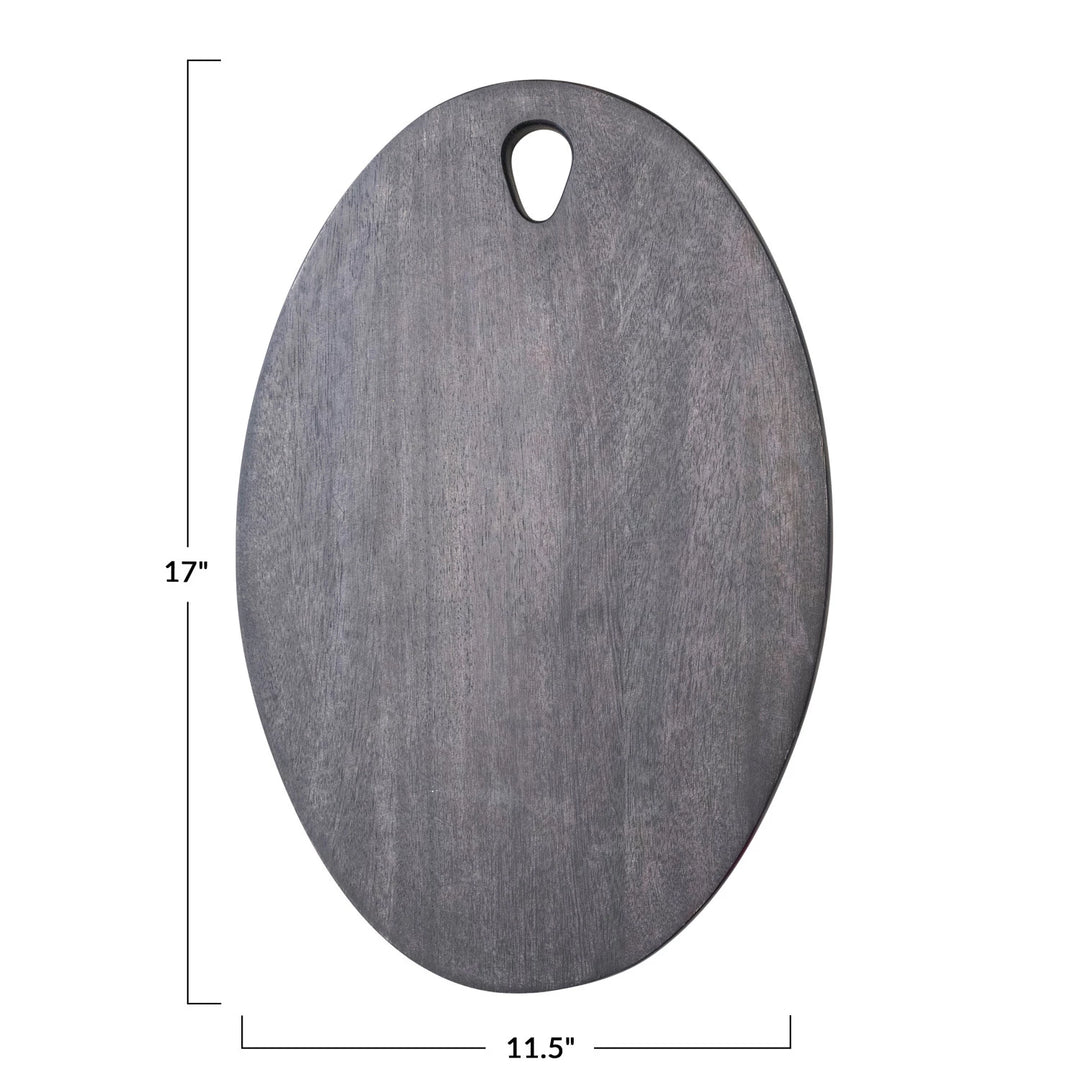Oval Mango Wood Cheese Cutting Board