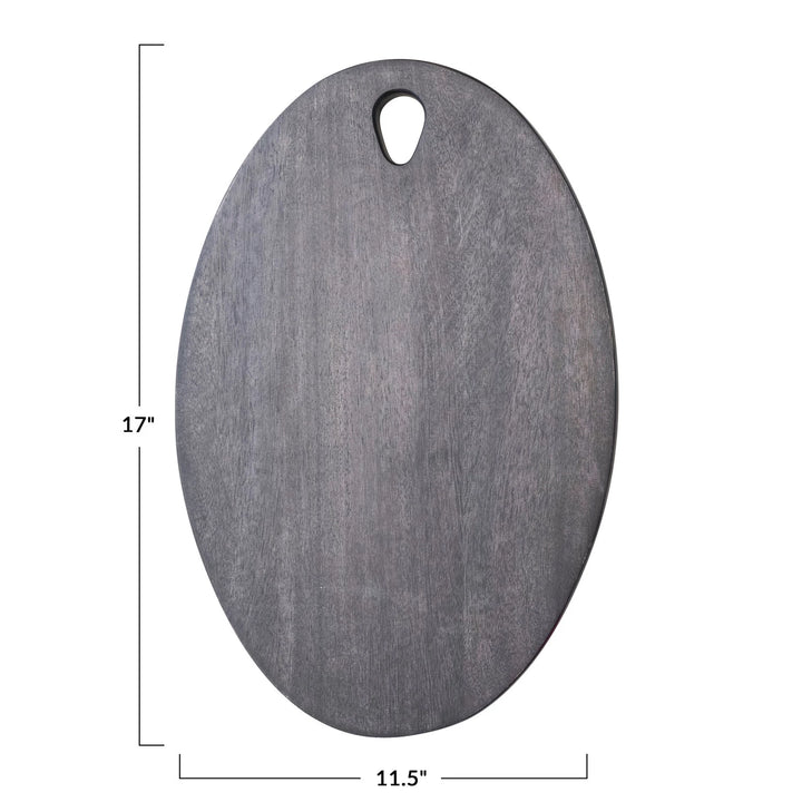 Oval Mango Wood Cheese Cutting Board