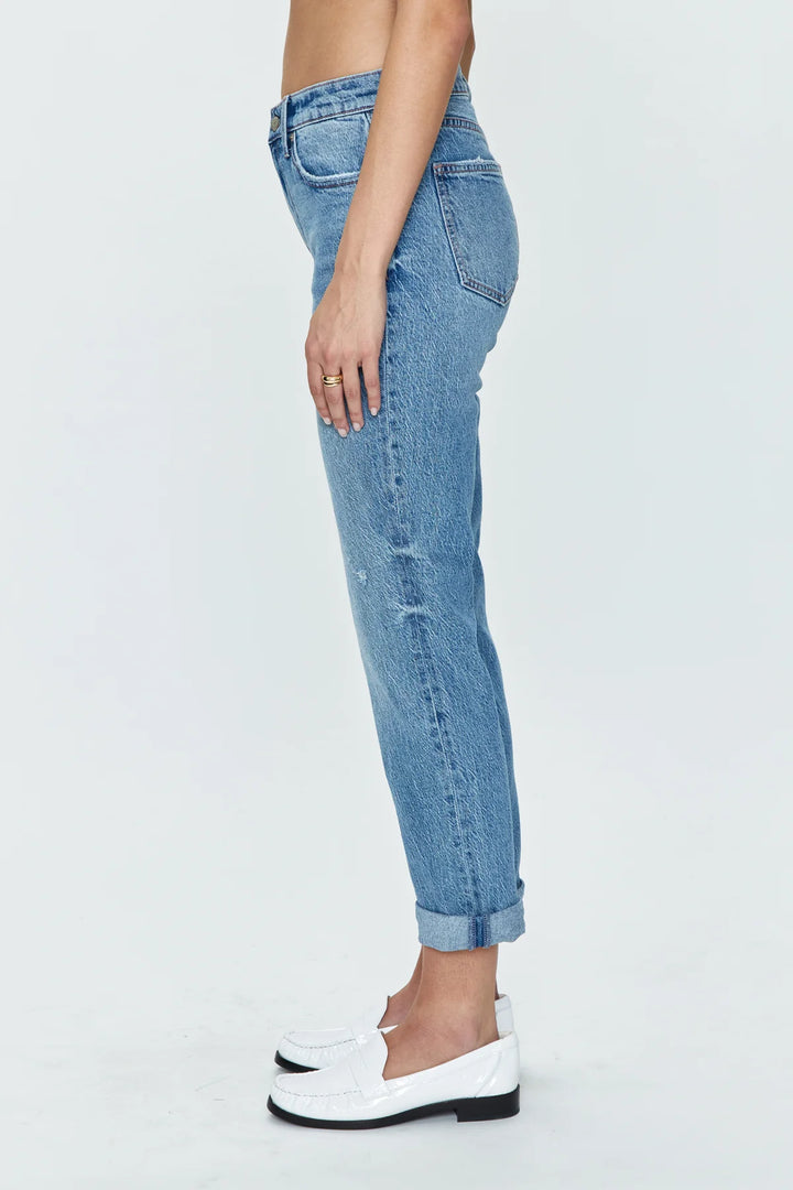 Riley Mid Rise Girlfriend Jeans - Madison's Niche 