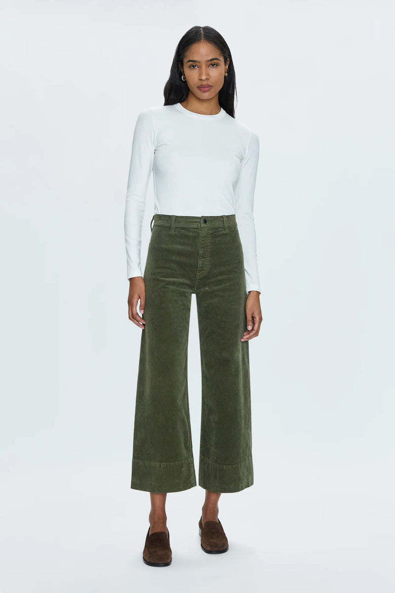 Penny Crop High Rise Wide Leg in Martini