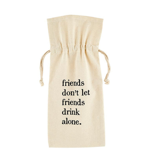 "Drink Alone" Wine Bag Madison's Niche 