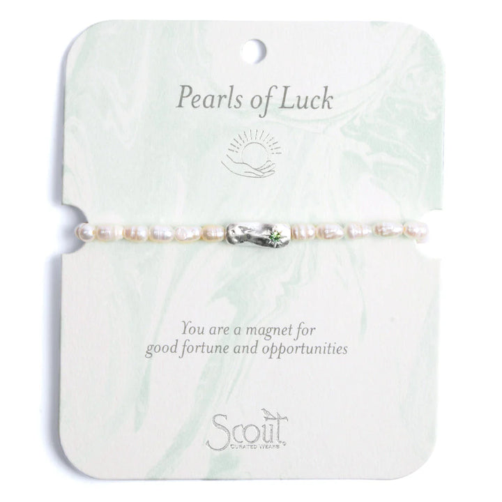 Luck Affirmation Bracelet in Silver