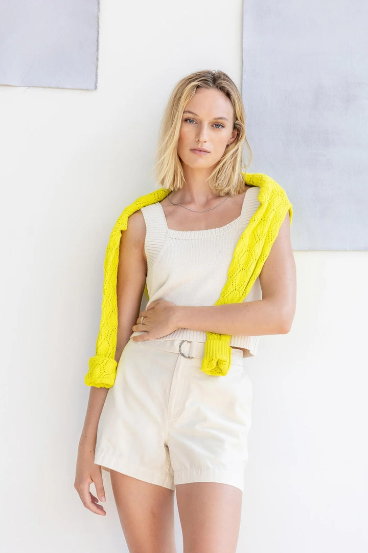 Belted Canvas Shorts - Madison's Niche 