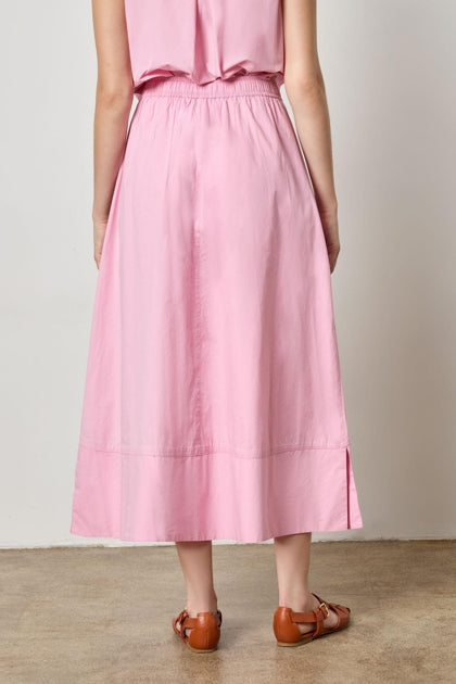Taffy Long Poplin Skirt
